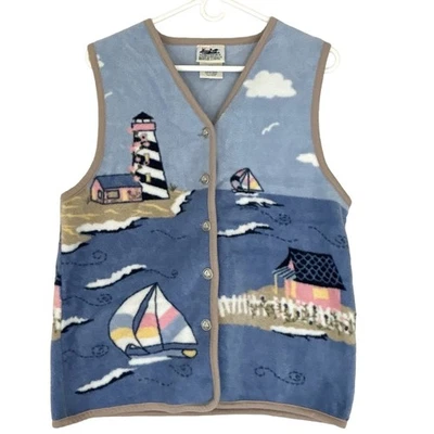 Northern Reflections Polar Náutico Luz Casa Feo Suéter Chaleco Talla Grande S Foto 1 de 4