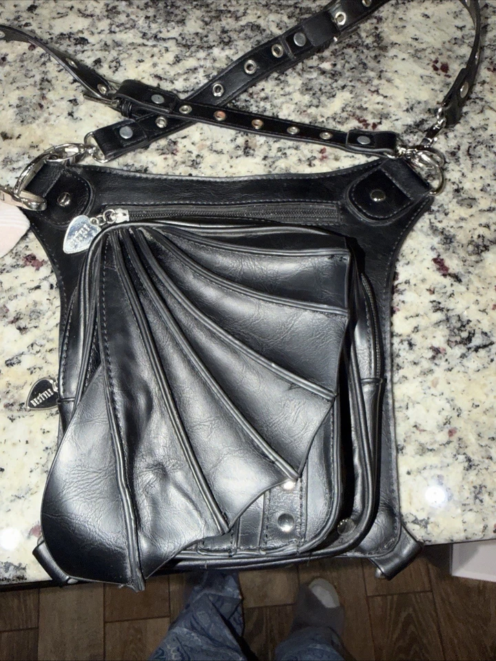 Restyle Draconia Dragón Gótico Gitano Boho Bruja Oculta Bolso de Mano Cartera HH Foto 1 de 4