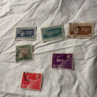 以色列-斯科特 # 27-32 批量 6 张邮票,二手 — 第 1/4 张图片