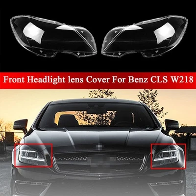 Cubierta de lente de faro transparente para Mercedes Benz W218 CLS350 CLS500 CLS550 2010-2014 Foto 1 de 4