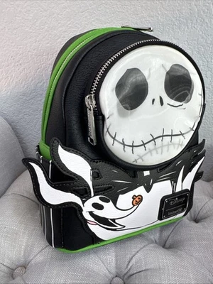 Disney Loungefly Jack & Zero Halloween Lenticular Backpack Nightmare Before Xmas - Image 1 of 4