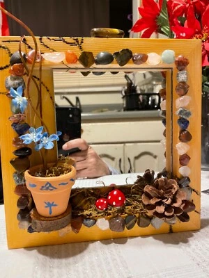 espejo shadowbox con cristales Foto 1 de 2