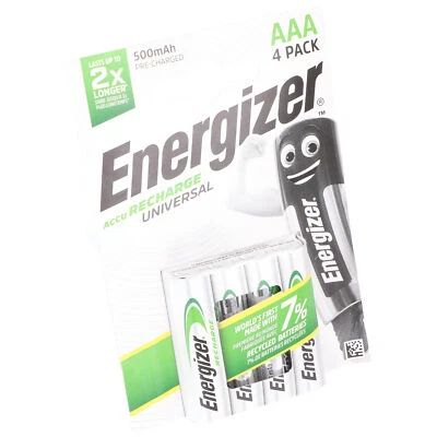 Energizer Akku NiMH, Micro, AAA, HR03, 1.2V/500mAh Universal, Pre-charged, Retai - Bild 1 von 4