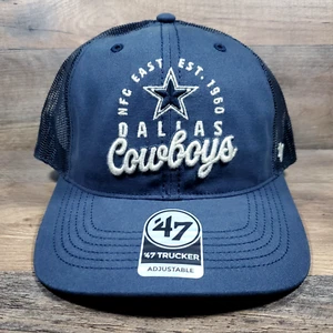 Dallas Cowboys Pitstop '47 Snapback Trucker Relaxed Fit Mütze Cap Navy Blau NEU - Bild 1 von 10