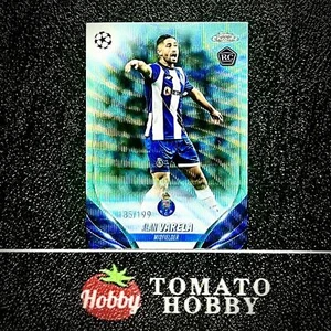 TOPPS CHROME UEFA 2023-24 ALAN VARELA RC /199 AQUA WAVE REFRACTOR PORTO - Picture 1 of 2