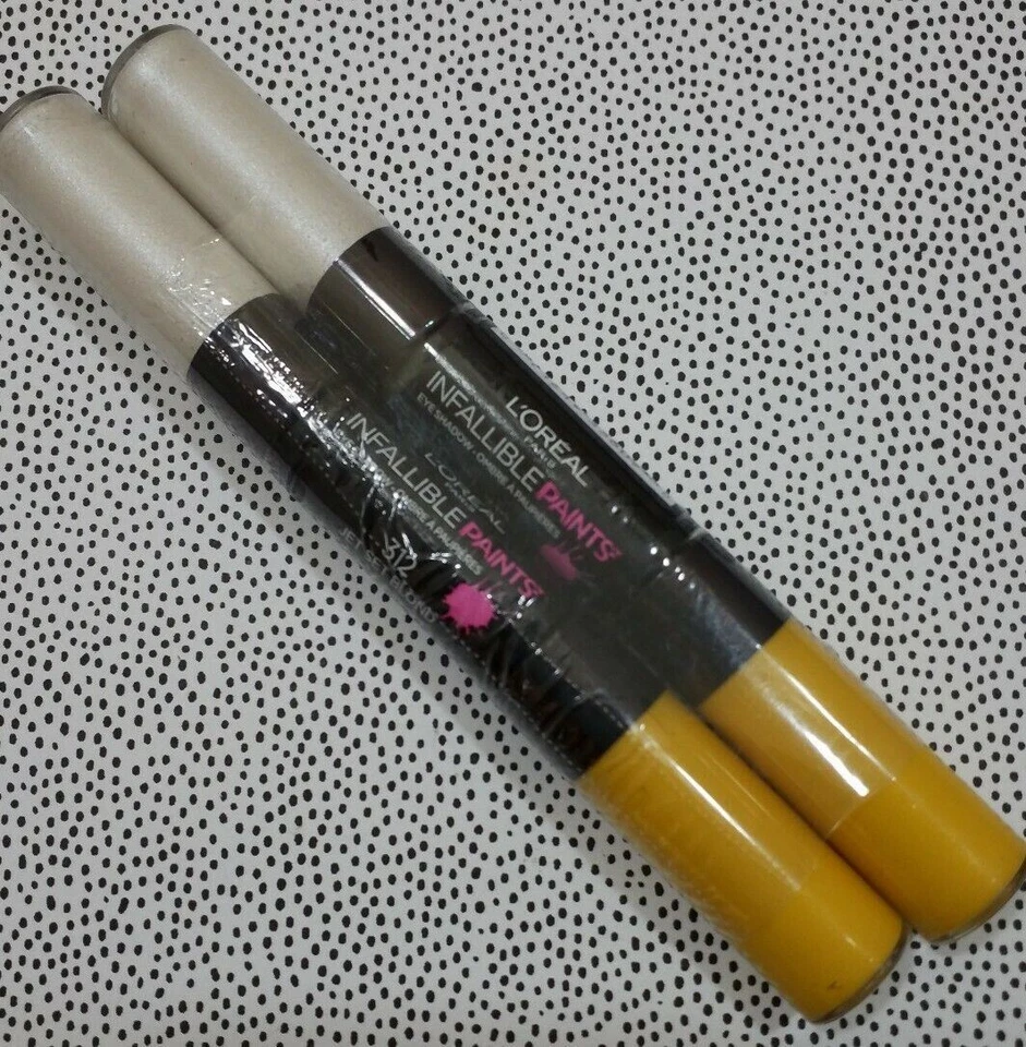 L'Oreal Infallible Paints Eyeshadow Duo 312 Jet Set Blond~~Lot of 4~~NEW. - Image 1 of 4