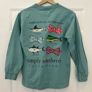 Simply Southern Women's "Life Is Full of Choices" Long Sleeve T-Shirt - Size S - Picture 1 of 2