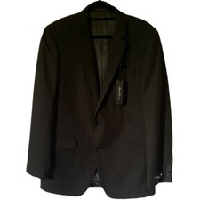 New listing
Kenneth Cole Mens Two Button Suit Jacket Black Flap Pockets Notch Lapel 41 L New