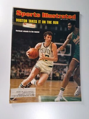 Sports Illustrated Magazine 1974 Boston Celtics Havlicek Texas Rangers Borg Foyt - Image 1 of 4
