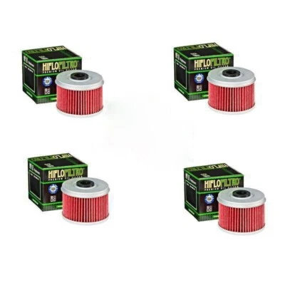 Filtro de aceite HiFlo genuino Honda TRX400X HF113 2012 2013 2014 TRX 400X - Paquete de 4 Foto 1 de 4