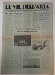 Giornale period.- le vie dell'aria- n.39 - 30/9/34 crociera navale d'istruzione - Picture 1 of 1