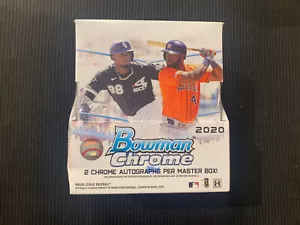 2020 BOWMAN CHROME BASEBALL HOBBY SEALED BOX  *2 AUTO PER BOX* - Picture 1 of 2