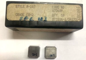 (10 PCS) RTW M-107 GRADE: CQ-2 CARBIDE INSERTS - Picture 1 of 1