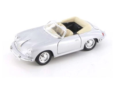 Porsche 356B Roadster - Plateado (Modelos NEX) 1:24 Modelo Diecast - Welly 29390SIL~ Foto 1 de 3