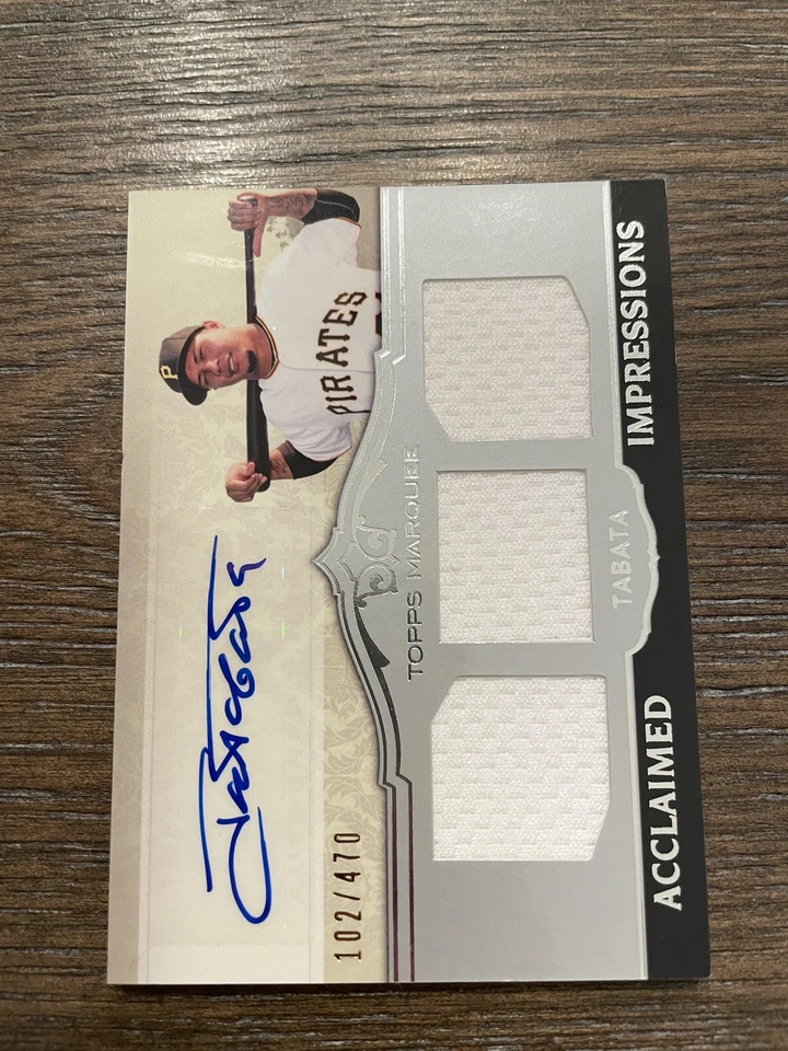 2011 Topps Marquee #AIT-6 Jose Tabata Acclaimed Triple Relic Autographs #/470 - Image 1 of 2