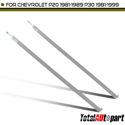 2 стальных серых ремня топливного бака для Chevrolet P20 1981-1989 P30 GMC P2500 P3500 - Изображение 1 из 4