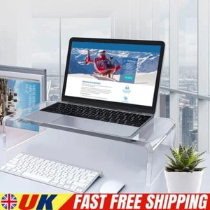 Acrylic Monitor Stand Laptop Stand Riser Desk Laptop/PC/Multimedia Monitor Stand - Afbeelding 1 van 10