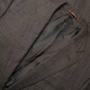 Recent Hickey Freeman New York Beacon blue weave brown sport coat 44 L - Picture 1 of 12