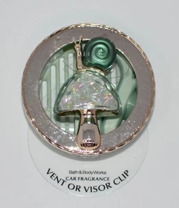 BATH & BODY WORKS DORADO CARACOL HONGO AROMÁTICO SOPORTE PARA COCHE VENTILACIÓN CLIP VISERA - Imagen 1 de 5