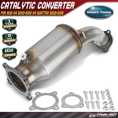 Front Side Catalytic Converter for Audi A4 2009-2016 A4 Quattro 2009-2016 A5 Q5 - Image 1 of 4