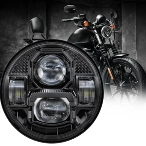DOT Approved 5 3/4 inch 84W LED Headlight With Hi/Low Beam Lamp For Motorcycle - Picture 1 of 16