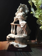 Giuseppe Armani Summer Outing 1123-F Large Lady w/ Umbrella Figurine 15.5"
