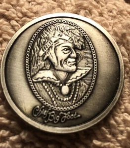 Chief Big Foot golf ball marker. - Picture 1 of 1