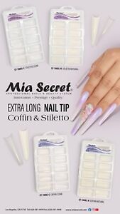 Mia Secret 100 Coffin XL Nail tips EXTRA LONG