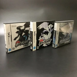 Lot 3 games Pocket Monster Pokemon Black White Diamond Nintendo DS set Japan  - Picture 1 of 12