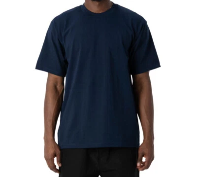 Camiseta Pro Club Para Hombre Pesada Algodón Liso Manga Corta Cuello Redondo Grande Alta Foto 1 de 4