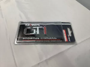 NEW Chrome & Red GTI Badge Fits All GTI Cars - Picture 1 of 2