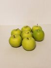 Lot of 7 Faux Artificial Green Granny Smith Apples Kitchen Decor, Home Staging