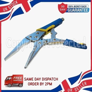 9" LONG NOSE MOLE GRIPS SELF LOCKING PLIERS VICE ADJUSTABLE LARGE WRENCH CLAMP - Picture 1 of 4