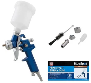 Bluespot Mini Touch Up HVLP Gravity Feed Spray Gun 125ml Cup With 0.8mm Nozzle - Picture 1 of 3