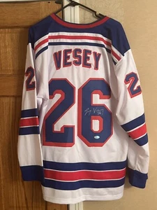 JIMMY VESEY SIGNIERTES PREMIER NY RANGERS AWAY TRIKOT - PSA COA XL - Bild 1 von 12