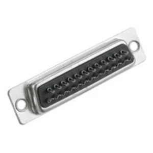 RADIOSHACK 25-POSITION FEMALE SOLDER D-SUB CONNECTOR  P/N: 276-1548 - Picture 1 of 2