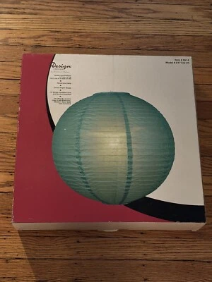 Lámpara colgante vintage de papel Patrick Dolan linterna verde nuevo de stock Foto 1 de 4