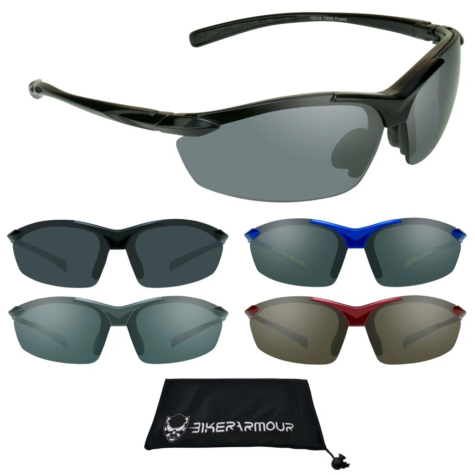 Sport Wrap Sunglasses Polycarbonate Lightweight Running Golf Cycling Glasses - Image 1 of 1