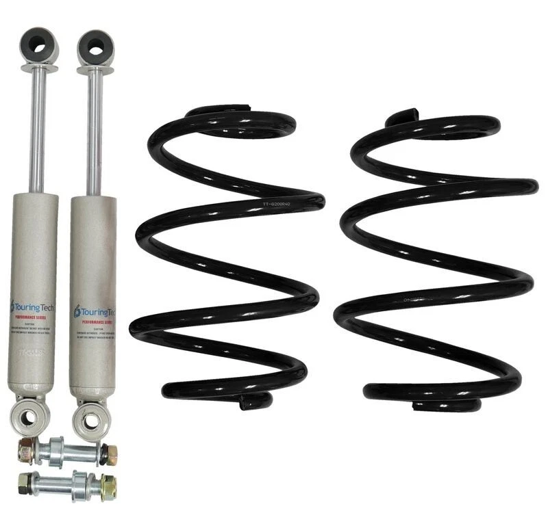 Muelles reductores traseros Touring Tech 4,0" con amortiguadores para camioneta Chevrolet C10 1963-86 Foto 1 de 1