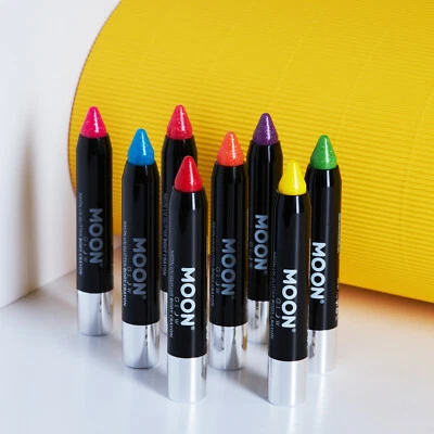 Moon Glow - Neon UV Glitzer Gesichtsfarbe Stick Körperfarbe Buntstift