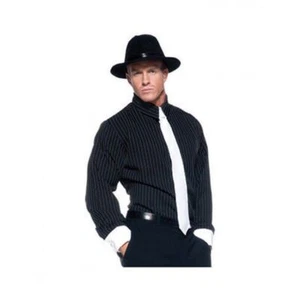 Gangster Pinstripe Shirt - Mobster - 1920's - Costume - 2 Sizes - Picture 1 of 1