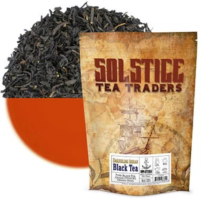Darjeeling Indian Single Estate Black Loose Leaf Tea 8oz Bag, 100+ Cups of Tea - Picture 1 of 10
