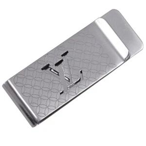 LOUIS VUITTON Bill Clip Champs Elysées Money clip M65041 Silver metallic mens - Picture 1 of 3