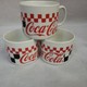 Lot of 3 VTG 1996 Coca Cola Mugs Checkered Design Gisbon Ware Coffee Mugs 10 oz Lot of 3 VTG 1996 Coca Cola Mugs Checkered Design Gisbon Ware Coffee Mugs 10 oz