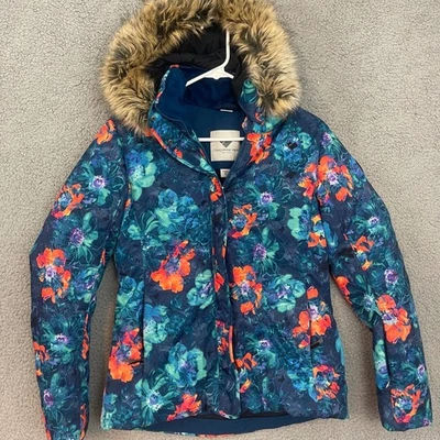 Obermeyer Tuscany II Women's size 6 Floral Print Waterproof Hooded Ski Jacket - Image 1 of 4