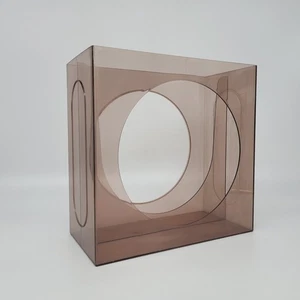 Vintage Records Holder - Vinyl Rack LP Record Stand - Vintage 70's Transparent - Picture 1 of 3