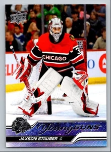 2023-24 UPPER DECK YOUNG GUNS JAXSON STAUBER ROOKIE CHICAGO BLACKHAWKS #207 - Picture 1 of 2