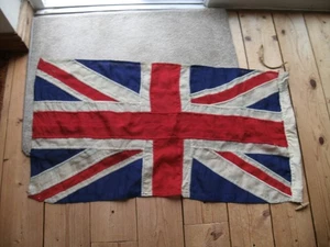 VINTAGE PANEL STITCHED UNION JACK FLAG - 92cm x 49cm - Picture 1 of 5