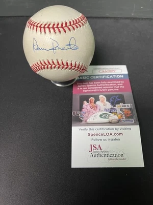 Robin Roberts (D. 2010) Signed Autographed ONL Leonard Coleman Baseball JSA HOF - Image 1 of 4