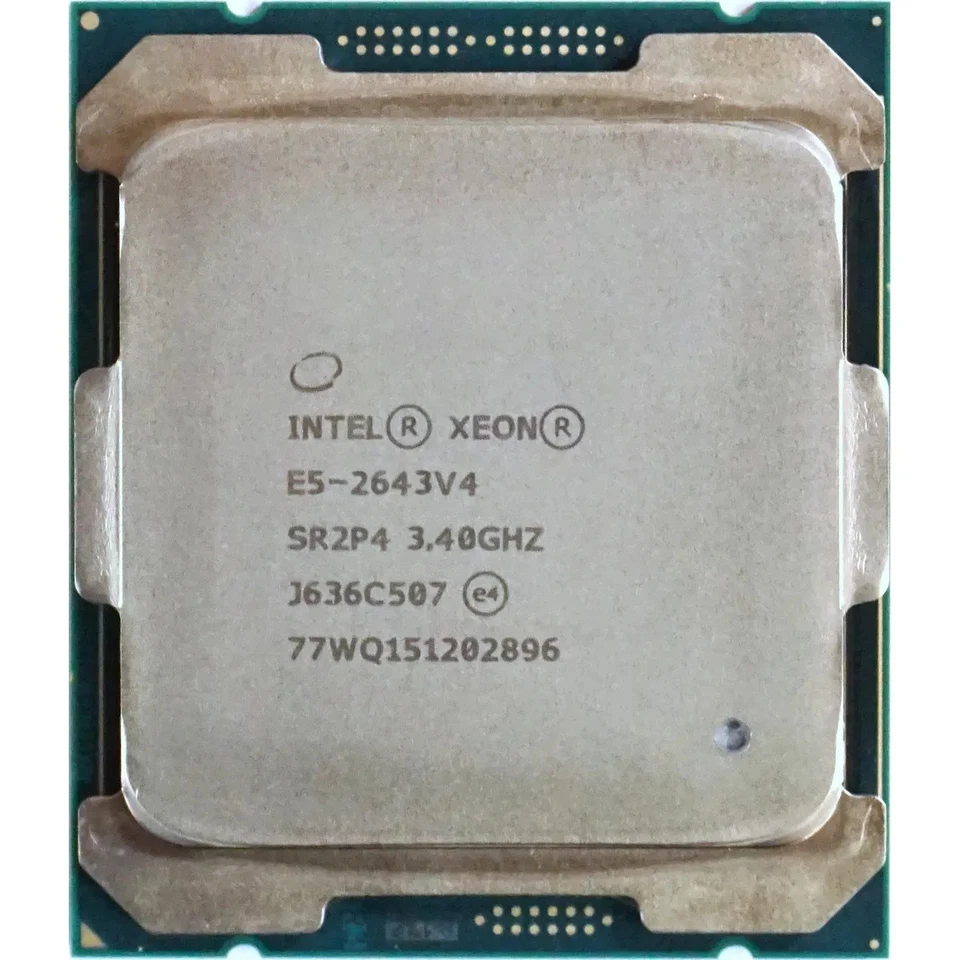 Intel Xeon E5-2643 V4 (SR2P4) 3.40Ghz Hexa (6) Core LGA2011-3 20MB 135W CPU - Image 1 of 1